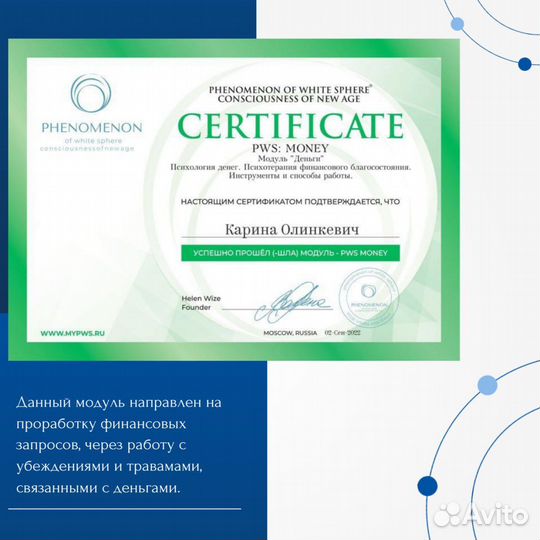 Психолог, Интегратор PWS