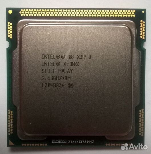 Процессор Intel Xeon x3440-x3450-x3470