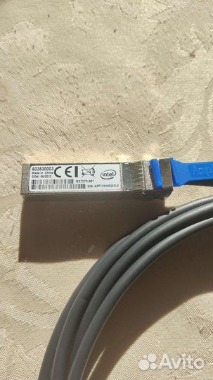 Intel amphenol twinaxial cable sfp+ 10g 3m