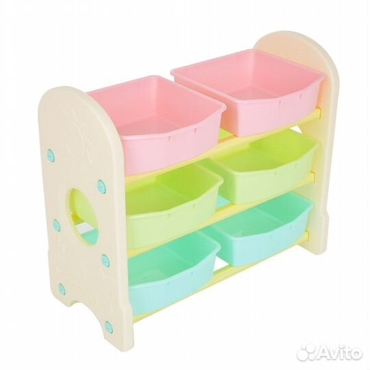 Стеллаж для игрушек Edu Play 3 полки
