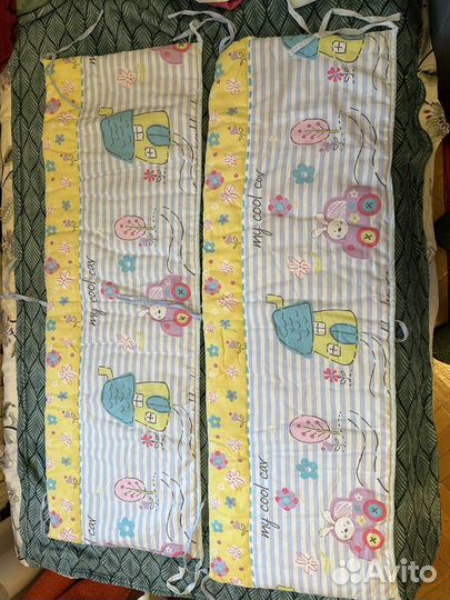 Мягкие бортики новые в детскую кроватку 120 на 60