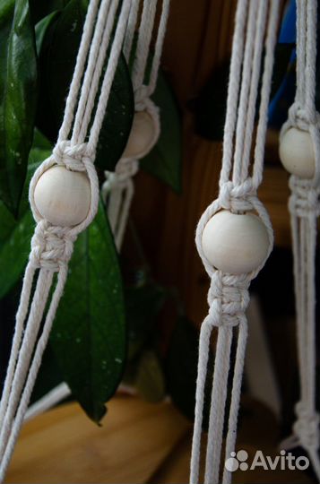 Подвес для кашпо макраме большой