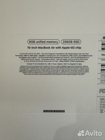 Ноутбук Apple MacBook Air 15