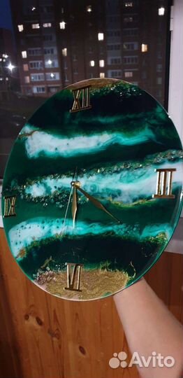 Часы настенные ручной работы