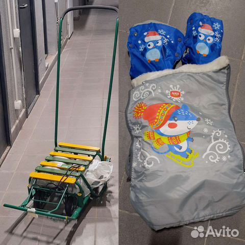 Детские санки с колесами