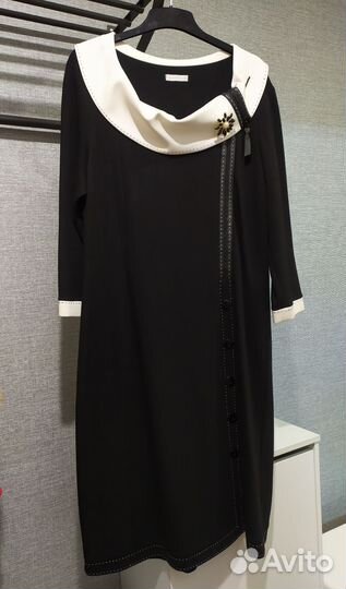 Платье женское р. 48 чёрное