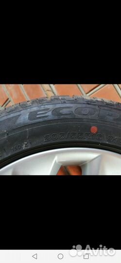 Летняя резина с дисками r16 с Тойоты Corolla
