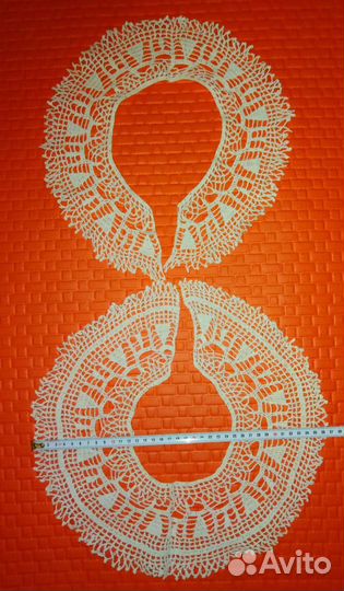 Кружевной воротник ручная работа