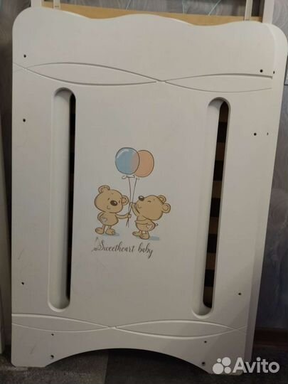 Кровать с поперечным маятником + матрац+чехол