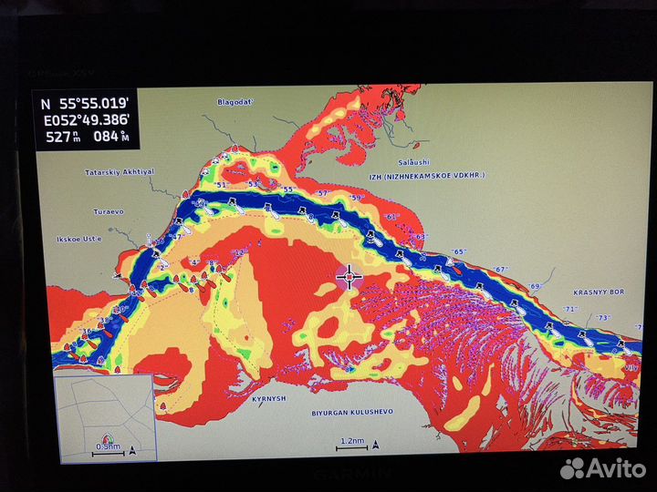 Карта глубин для Garmin hxeu062R BlueChart G3