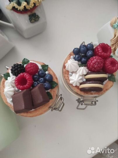 Банка (300мл, 500мл) для хранения с декором (р