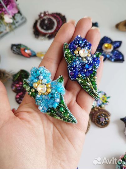 Брошь ручной работы