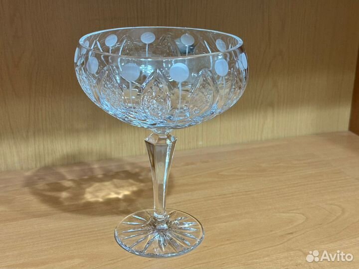 Ваза салатник хрустальная