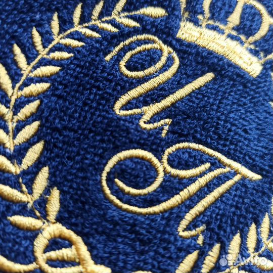 Мужской халат с именной вышивкой