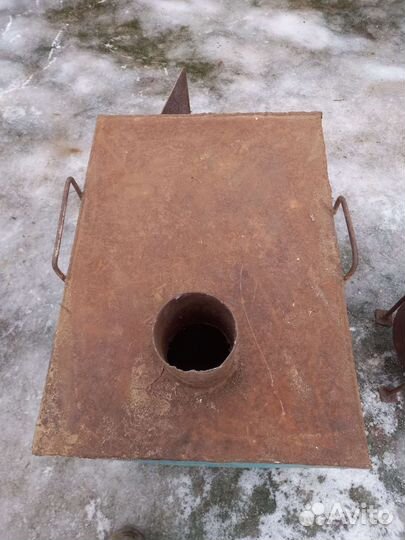 Печь буржуйка для гаража бу и котел