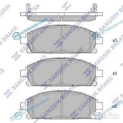 SP1365SNS колодки дисковые передние Nissan Patfind