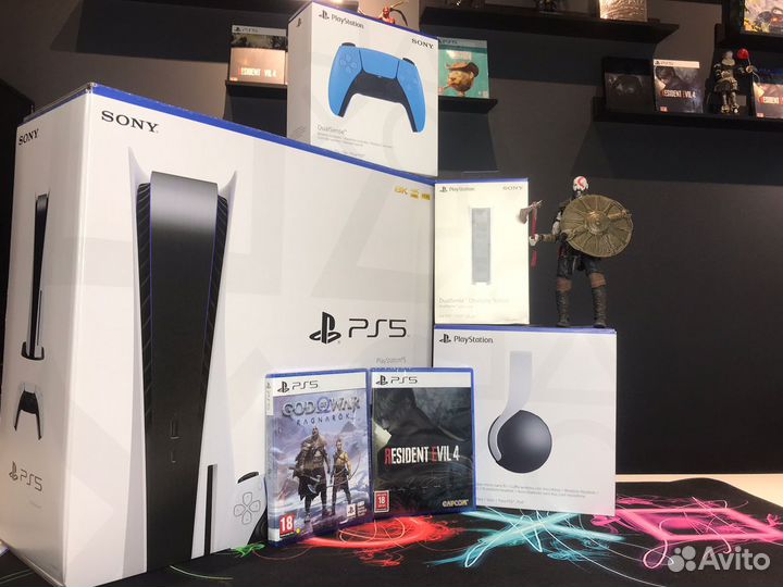 Sony playstation 5+Dualsense+Зарядное устройство