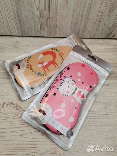 Маска для сна детская, подростковая с гелем