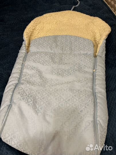 Зимний конверт на овчине