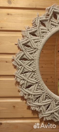 Зеркало макраме