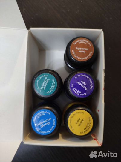 Акриловые краски для витража