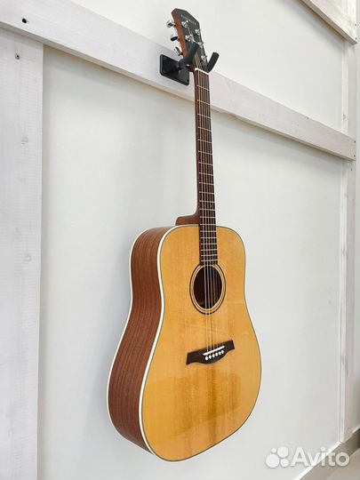 Гитара акустическая Parkwood новая массив с чехлом