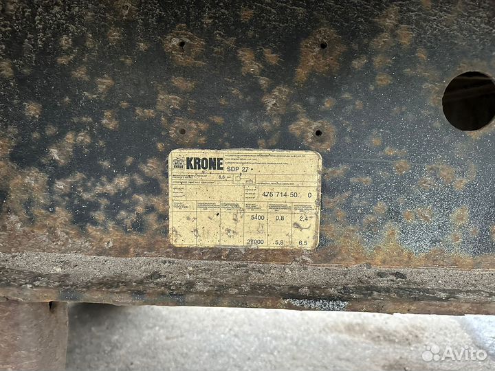 Полуприцеп шторно-бортовой Krone SD 27, 2007