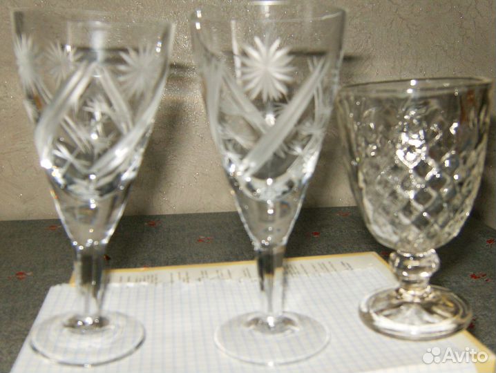 Хрустальные рюмки СССР