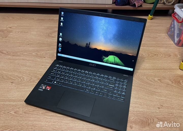 MSI Modern 14 ультрабук 1.3кг 512гб М2 Ryzen 5 12х