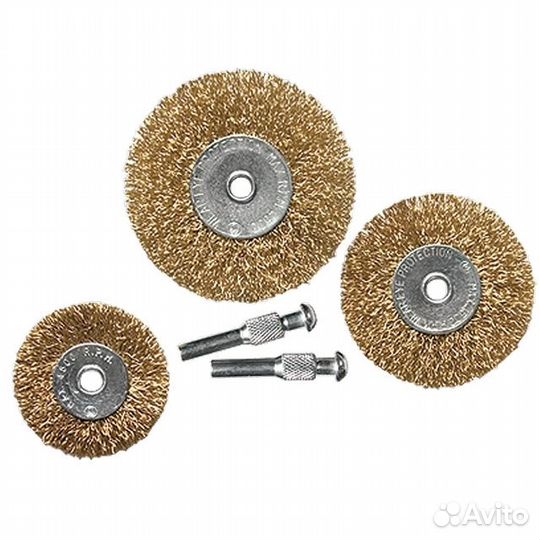 Набор щеток Matrix для дрели, 3шт. (плоские со шп