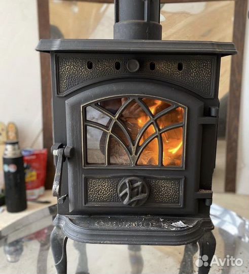 Чугунная печь камин