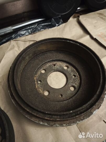 Барабаныии колодки Kia spectra/shuma