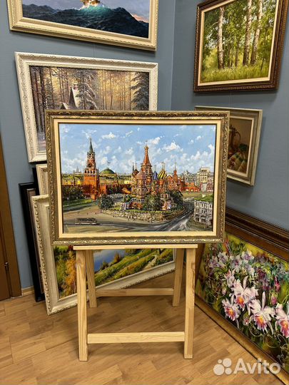 Картина маслом «Москва. Храм Вас. Блаженного»