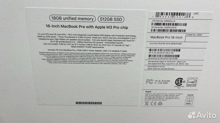 Macbook Pro 16 M3 18/512GB USA/RUS