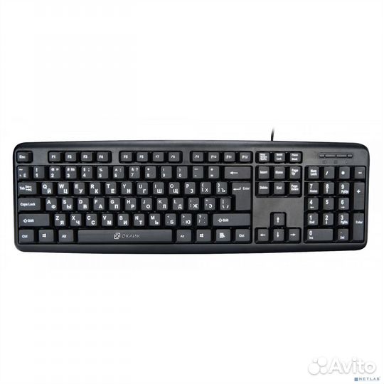 Клавиатура Oklick 180M черный PS/2 313180