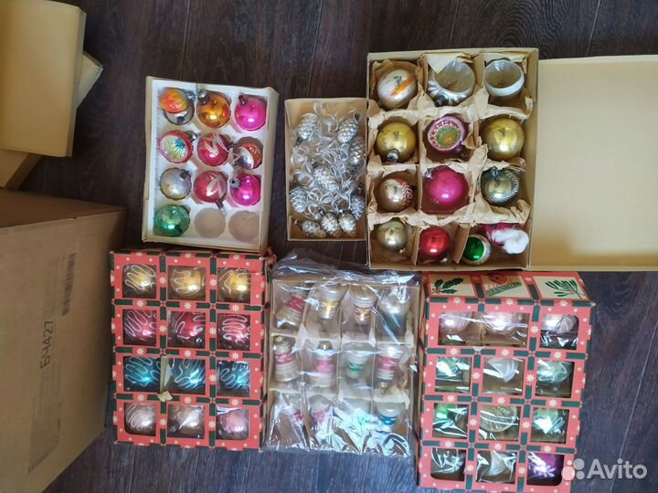 Набор елочных игрушек СССР