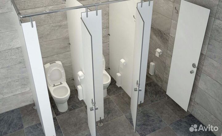 Сантехнические туалетные перегородки