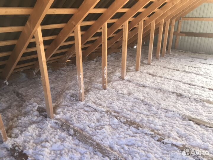 Утепление домов Эковатой Качественно с Гарантией