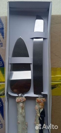 Нож и лопатка для торта