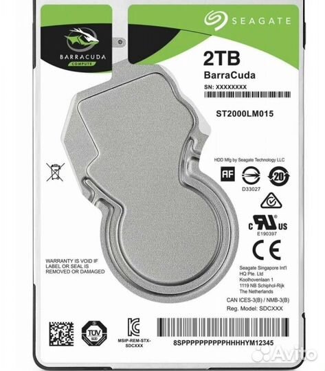 Жесткий диск Seagate Barracuda ST2000LM015