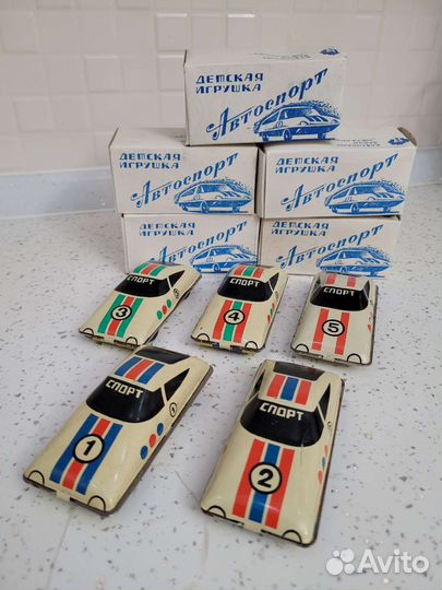 Машинки спортивные авто ралли выпуск СССР, новые