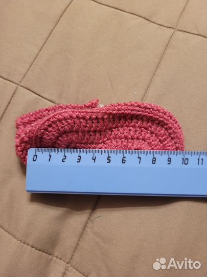 Вязаные туфельки на девочку