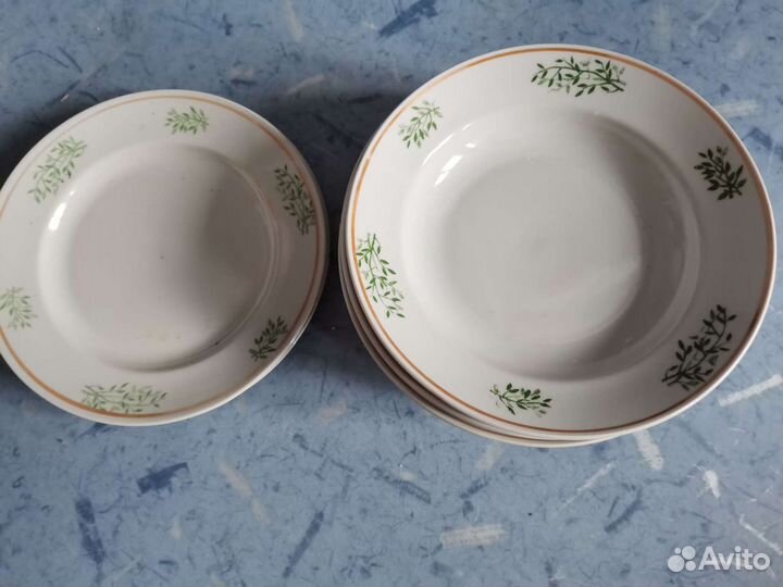 Цена за комплект Тарелки 8шт СССР фарфор