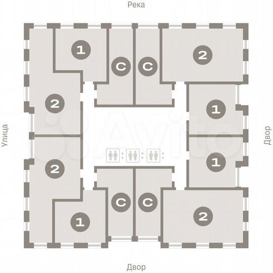 Квартира-студия, 35,4 м², 17/25 эт.