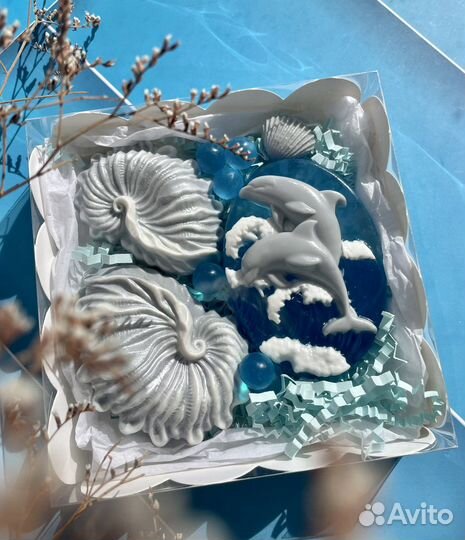 Мыло ручной работы набор Дельфины