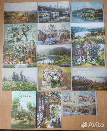 Наборы открыток разные
