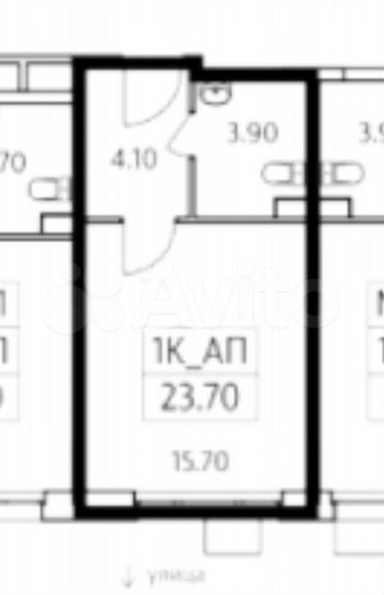 Апартаменты-студия, 23,7 м², 2/11 эт.