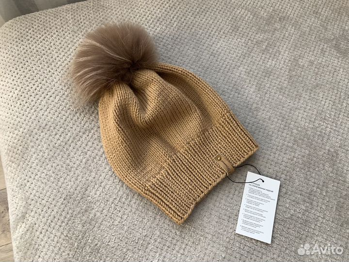 Шапка 100% итальянский меринос/ ручная работа
