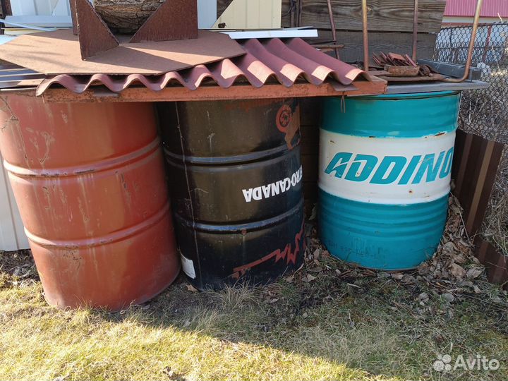 Бочка 200 литров металлическая б/у