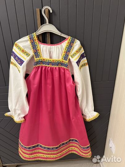 Русский народный костюм для девочки 122/128